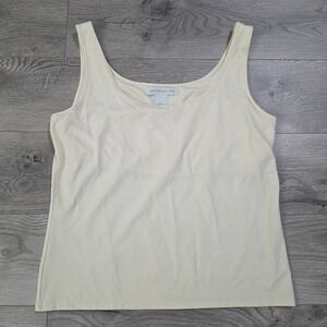 Pursuits LTD Women's Cream Cami Tank Top -‎ Size Large - NWT